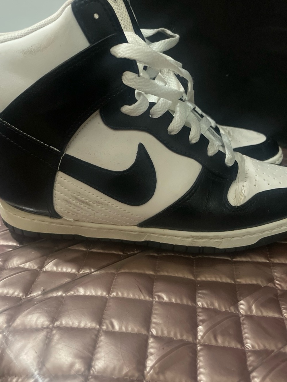 Nike Black and White High-Top Sneakers